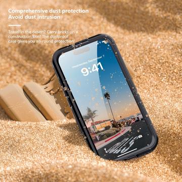 iPhone 17 Redpepper IP68 Magnetisk Vandtæt Cover - Sort