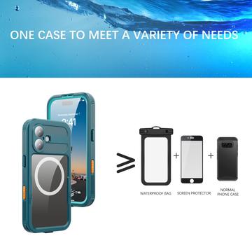 iPhone 17 Redpepper IP68 Magnetisk vandtæt cover - Blå