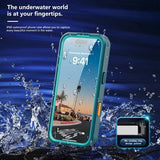 iPhone 17 Redpepper IP68 Magnetisk vandtæt cover - Blå