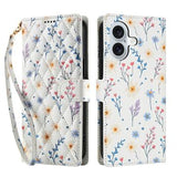 iPhone 17 Rhombisk Blomsterpung - farverige blomster