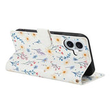 iPhone 17 Rhombisk Blomsterpung - farverige blomster