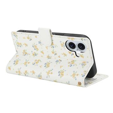 iPhone 17 Rhombisk Blomsterpung - gule blomster