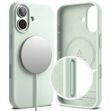 iPhone 17 Ringke Liquid Silicone MagSafe Cover - Blød mynte