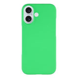 iPhone 17 Gummibelagt Plastik Cover - Grøn