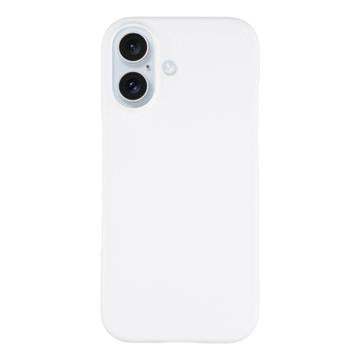iPhone 17 Gummibelagt Plastik Cover - Hvid