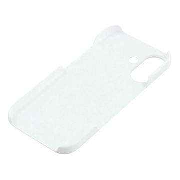 iPhone 17 Gummibelagt Plastik Cover - Hvid