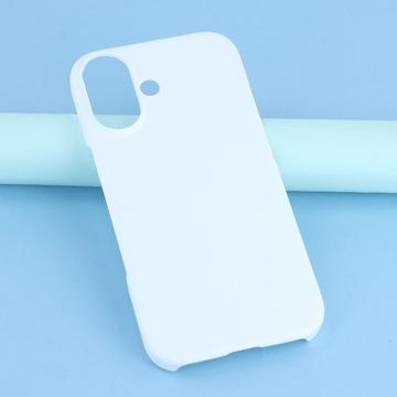 iPhone 17 Gummibelagt Plastik Cover - Hvid