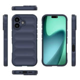 iPhone 17 Rugged TPU Cover - Mørkeblå