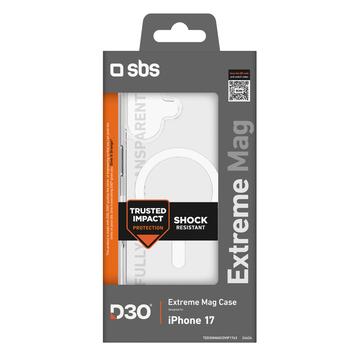 iPhone 17 SBS Extreme Mag D3O MagSafe Cover - Gennemsigtig