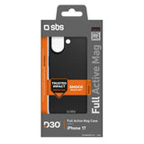 iPhone 17 SBS Full Active Mag Cover med D3O-teknologi - Sort