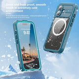 iPhone 17 Shellbox M Series IP68 vandtæt cover - dykkercover med MagSafe-kompatibilitet - Blå