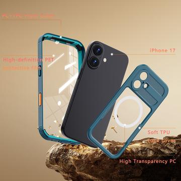 iPhone 17 Shellbox M Series IP68 vandtæt cover - dykkercover med MagSafe-kompatibilitet - Blå