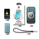 iPhone 17 Shellbox M Series IP68 vandtæt cover - dykkercover med MagSafe-kompatibilitet - Blå