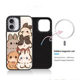 iPhone 17 Slim MagSafe Hybrid Cover - Bunnies
