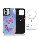 iPhone 17 Slim MagSafe Hybrid Cover - sommerfugle