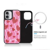 iPhone 17 Slim MagSafe Hybrid Cover - hjerter