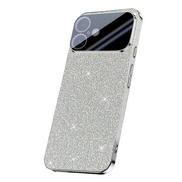 iPhone 17 Mousserende Glitter Hybrid Cover - Sølv