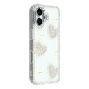 iPhone 17 Funklende Kærlighed og Perle Hybrid Cover - Hvid