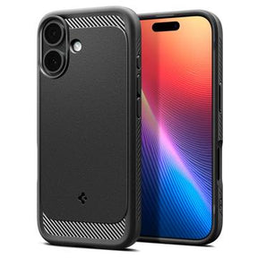 iPhone 17 Spigen Rugged Armor Mag TPU Cover - Sort
