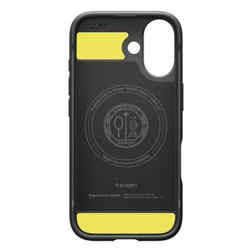 iPhone 17 Spigen Rugged Armor Mag TPU Cover - Sort