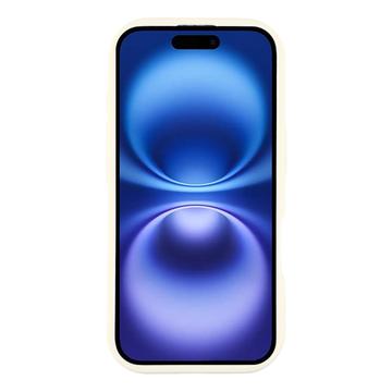 iPhone 17 Stilfuldt stødsikkert TPU cover med forhøjede kanter - hvid / stor sløjfe