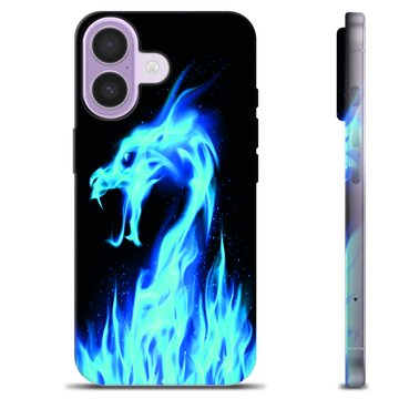 iPhone 17 TPU Cover - Blå Ild Drage