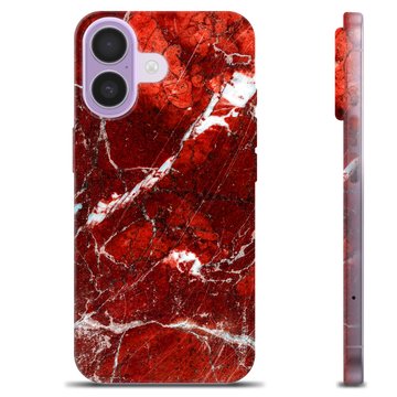iPhone 17 TPU Cover - Rød Marmor
