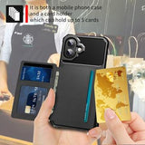 iPhone 17 TPU Cover med Kortholder - Sort
