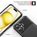 iPhone 17 TPU Cover med Kortholder - Sort