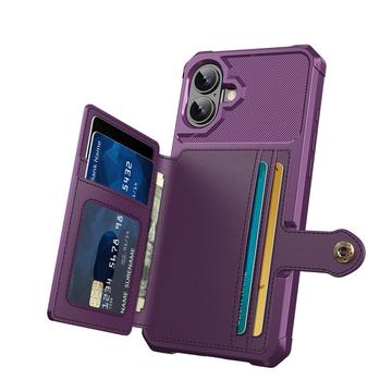 iPhone 17 TPU Cover med Kortholder - Lilla