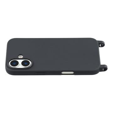 iPhone 17 TPU Cover med Nøglesnor - Sort