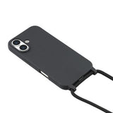 iPhone 17 TPU Cover med Nøglesnor - Sort