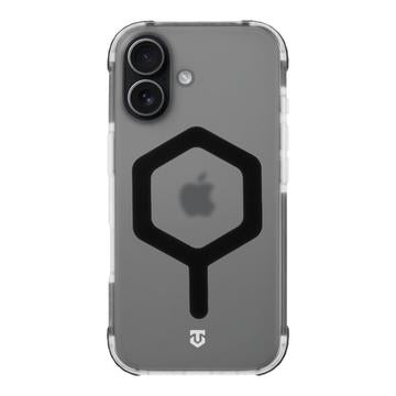 iPhone 17 Tactical MagForce Hexagon Cover - MagSafe-kompatibel - sort / gennemsigtig