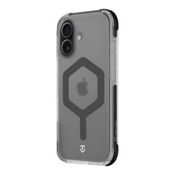 iPhone 17 Tactical MagForce Hexagon Cover - MagSafe-kompatibel - sort / gennemsigtig