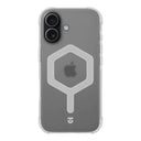 iPhone 17 Tactical MagForce Hexagon Cover - MagSafe-kompatibel - hvid / gennemsigtig