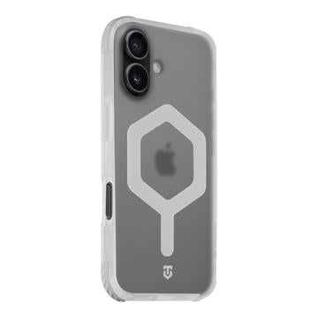 iPhone 17 Tactical MagForce Hexagon Cover - MagSafe-kompatibel - hvid / gennemsigtig