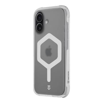 iPhone 17 Tactical MagForce Hexagon Cover - MagSafe-kompatibel - hvid / gennemsigtig