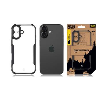 iPhone 17 Tactical Quantum Stealth Cover med forstærkede hjørner - klar / sort