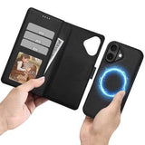 iPhone 17 Tech-Protect 2-i-1 pungetui - Magsafe-kompatibel - sort