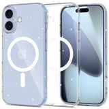 iPhone 17 Tech-Protect FlexAir Glitter MagSafe TPU Cover - Gennemsigtig