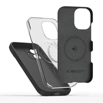 iPhone 17 Tech-Protect flydende silikone cover - MagSafe-kompatibel - Sort