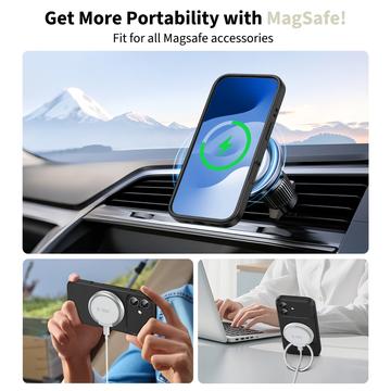 iPhone 17 Tech-Protect flydende silikone cover - MagSafe-kompatibel - Sort