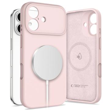 iPhone 17 Tech-Protect flydende silikone cover - MagSafe-kompatibel - Lyserød Perle
