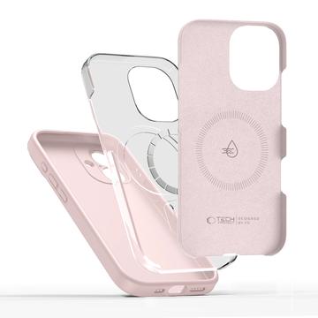 iPhone 17 Tech-Protect flydende silikone cover - MagSafe-kompatibel - Lyserød Perle