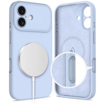 iPhone 17 Tech-Protect flydende silikone cover - MagSafe-kompatibel - Tågeblå