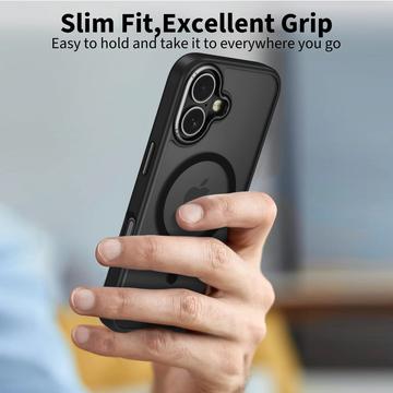 iPhone 17 Tech-Protect MagEdge Cover  - MagSafe-kompatibel - mat sort / gunmetal