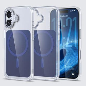 iPhone 17 Tofarvet hybrid cover - MagSafe-kompatibel - Blå