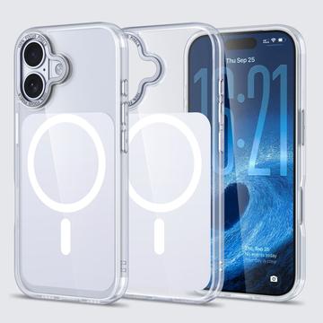 iPhone 17 Tofarvet hybrid cover - MagSafe-kompatibel - hvid