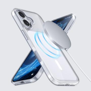 iPhone 17 Tofarvet hybrid cover - MagSafe-kompatibel - hvid