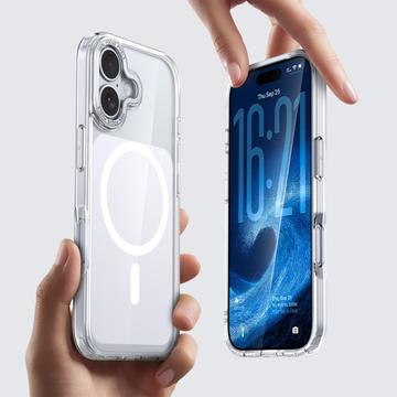 iPhone 17 Tofarvet hybrid cover - MagSafe-kompatibel - hvid